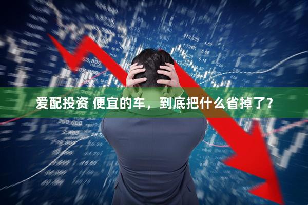 爱配投资 便宜的车，到底把什么省掉了？